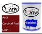 Preview: Audi, Cardinal Red, L354: 500ml Lackdose, von ATW Autoteile West.